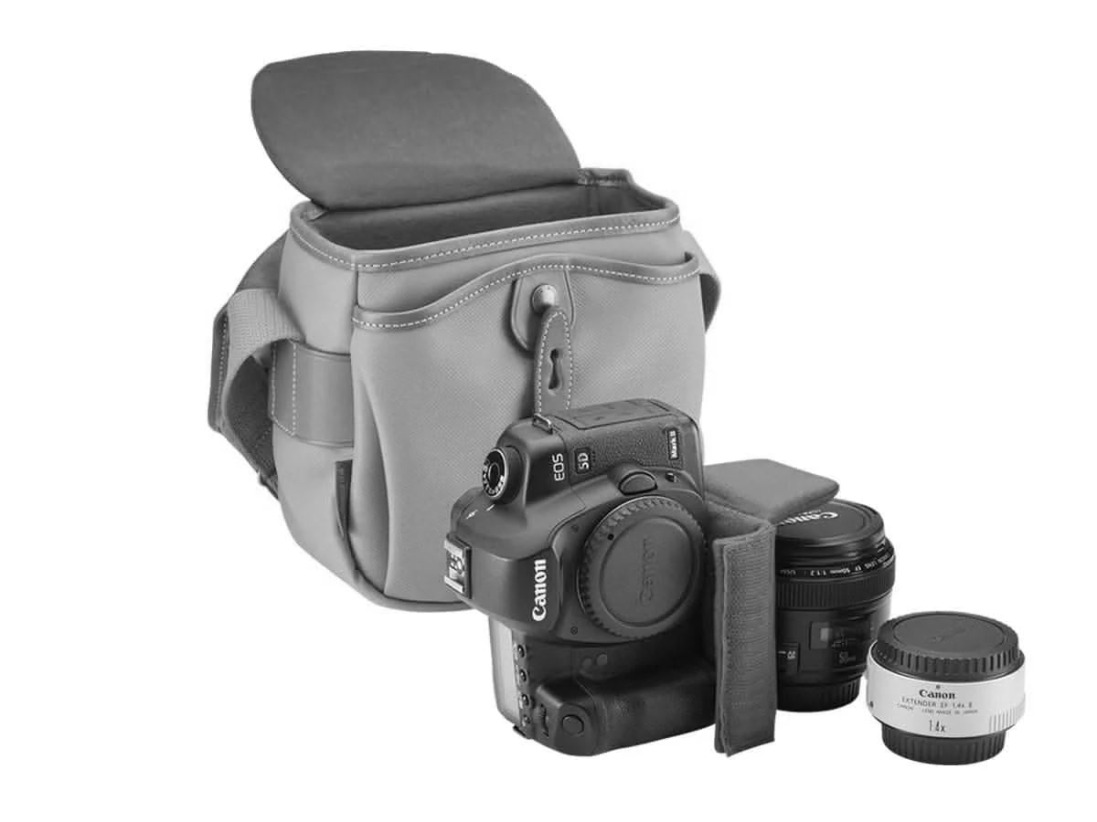 Billingham Hadley Digital Midnight Edition Camera Bag - Black FibreNyte / Black Leather / Blue Stitching inc SP15 Shoulder Pad-Camera Bags-Billingham