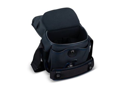 Billingham Hadley Digital Midnight Edition Camera Bag - Black FibreNyte / Black Leather / Blue Stitching inc SP15 Shoulder Pad-Camera Bags-Billingham