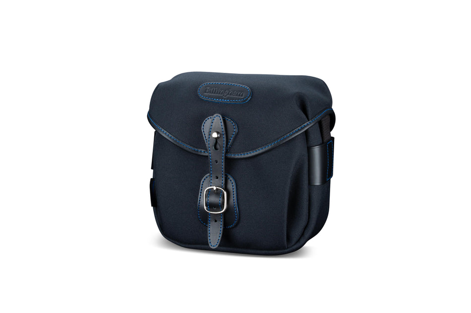 Billingham Hadley Digital Midnight Edition Camera Bag - Black FibreNyte / Black Leather / Blue Stitching inc SP15 Shoulder Pad-Camera Bags-Billingham