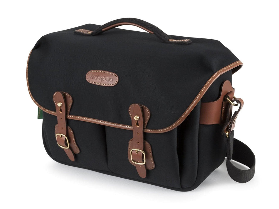 Billingham Hadley One Camera Bag - Black Canvas / Tan Leather-Camera Bags-Billingham