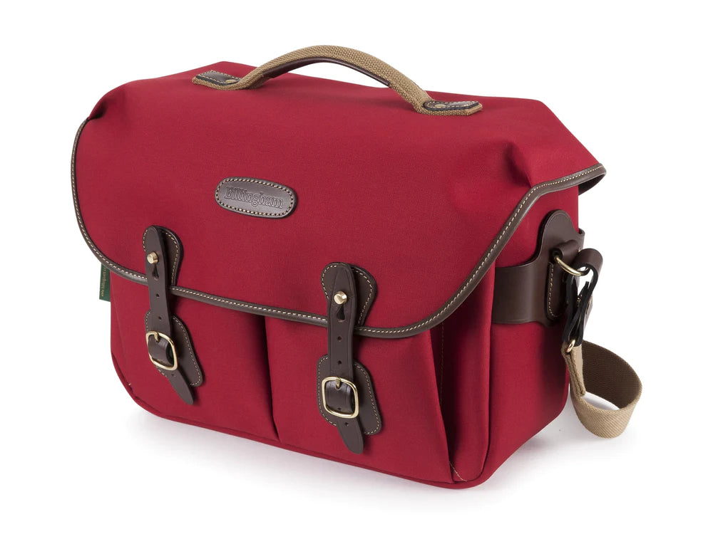 Billingham Hadley One Camera Bag - Burgundy Canvas / Chocolate Leather-Camera Bags-Kudos Cameras