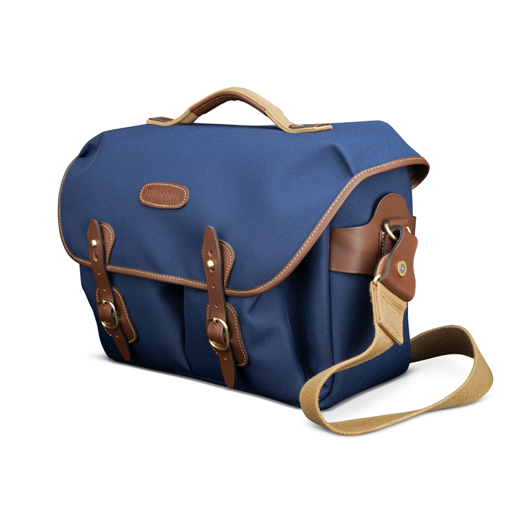 Billingham Hadley One Camera Bag - Navy FibreNyte / Chocolate Leather-Camera Bags-Billingham