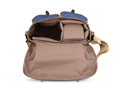 Billingham Hadley One Camera Bag - Navy FibreNyte / Chocolate Leather-Camera Bags-Billingham