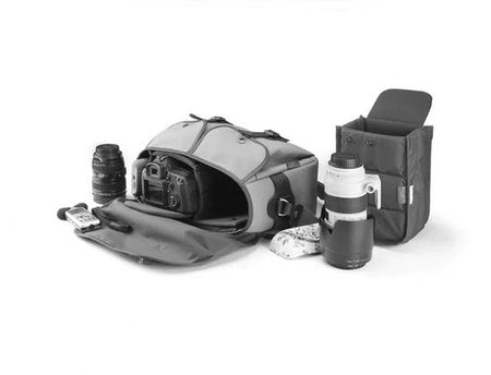 Billingham Hadley One Camera Bag - Navy FibreNyte / Chocolate Leather-Camera Bags-Billingham