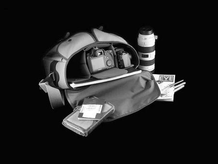 Billingham Hadley One Camera Bag - Navy FibreNyte / Chocolate Leather-Camera Bags-Billingham