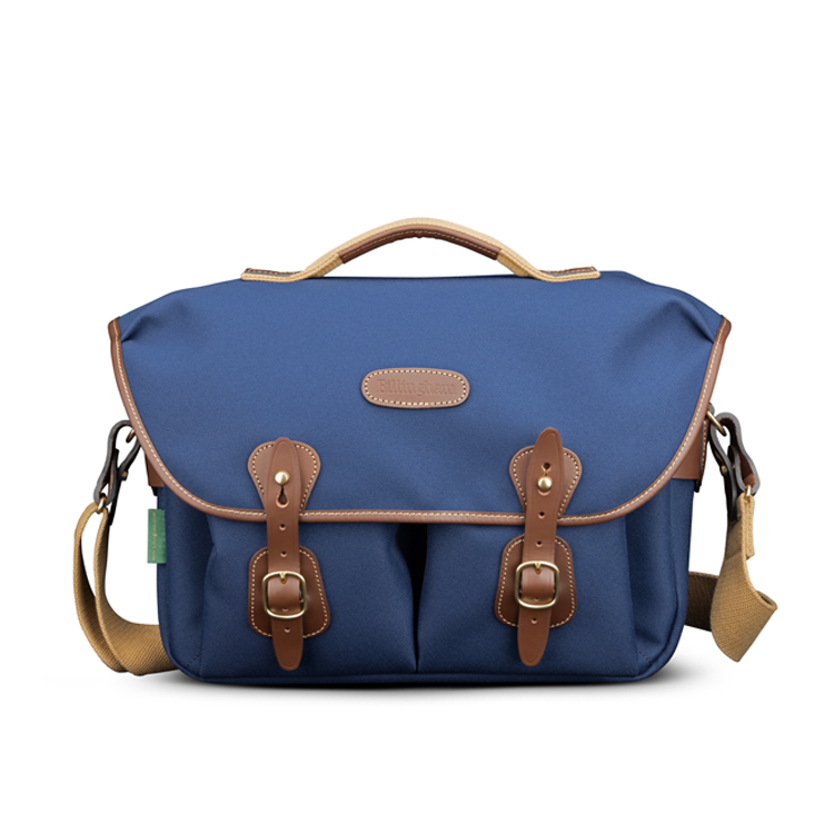Billingham Hadley One Camera Bag - Navy FibreNyte / Chocolate Leather-Camera Bags-Billingham