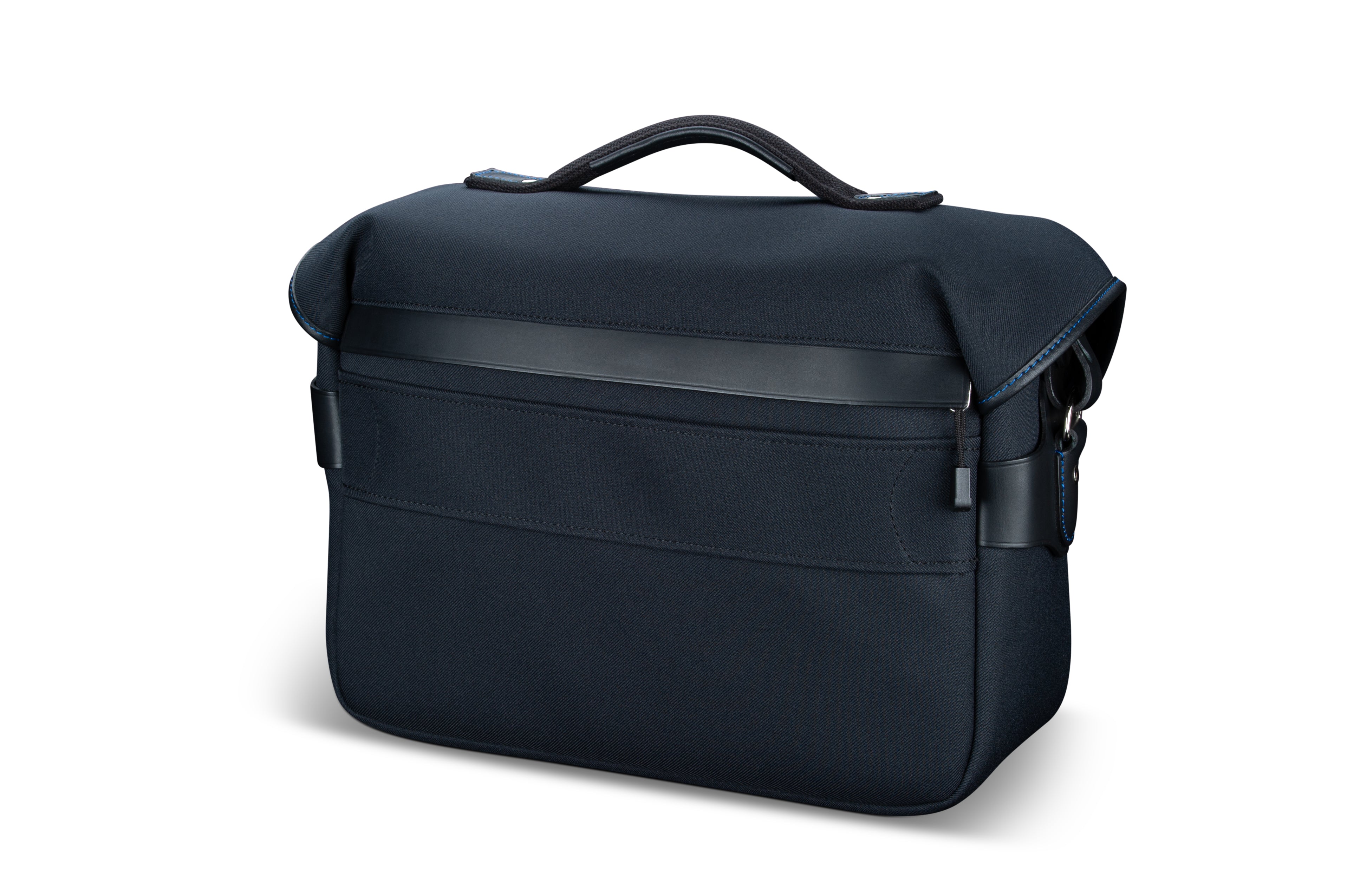 Billingham Hadley One Midnight Edition Camera Bag - Black FibreNyte / Black Leather / Blue Stitching inc SP20 Shoulder Pad-Camera Bags-Kudos Cameras