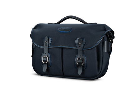 Billingham Hadley Pro 2020 Midnight Edition Camera Bag - Black FibreNyte / Black Leather / Blue Stitching inc SP15 Shoulder Pad-Camera Bags-Kudos Cameras