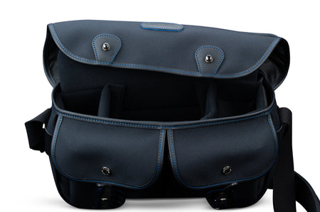 Billingham Hadley Pro Midnight Edition Camera Bag - Black FibreNyte / Black Leather / Blue Stitching inc SP15 Shoulder Pad-Camera Bags-Kudos Cameras