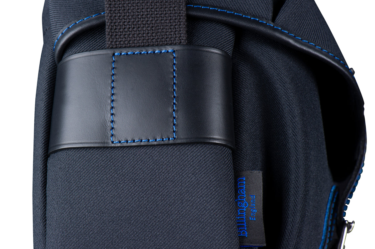 Billingham Hadley Pro Midnight Edition Camera Bag - Black FibreNyte / Black Leather / Blue Stitching inc SP15 Shoulder Pad-Camera Bags-Kudos Cameras