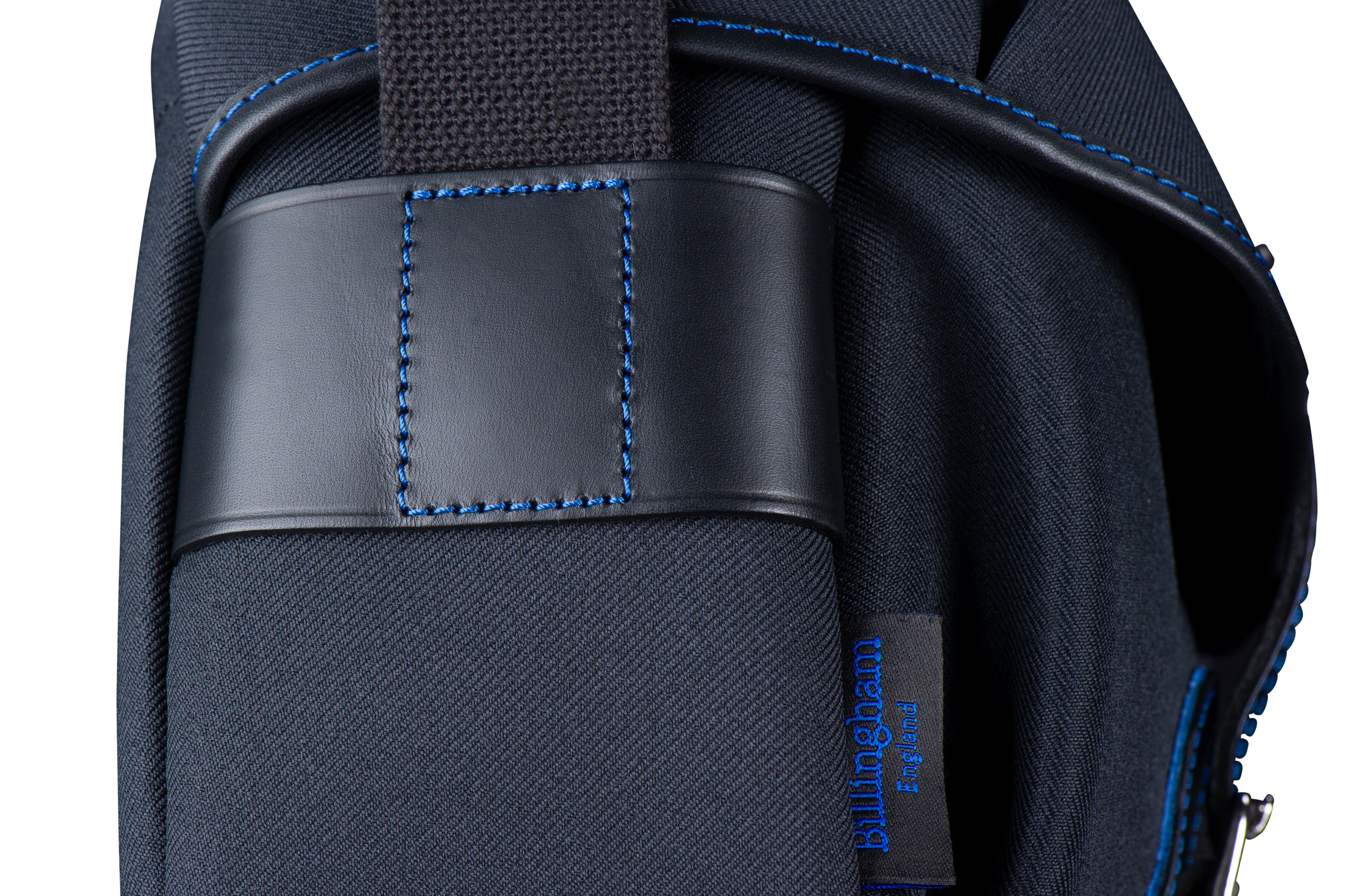 Billingham Hadley Pro Midnight Edition Camera Bag - Black FibreNyte / Black Leather / Blue Stitching inc SP15 Shoulder Pad-Camera Bags-Kudos Cameras