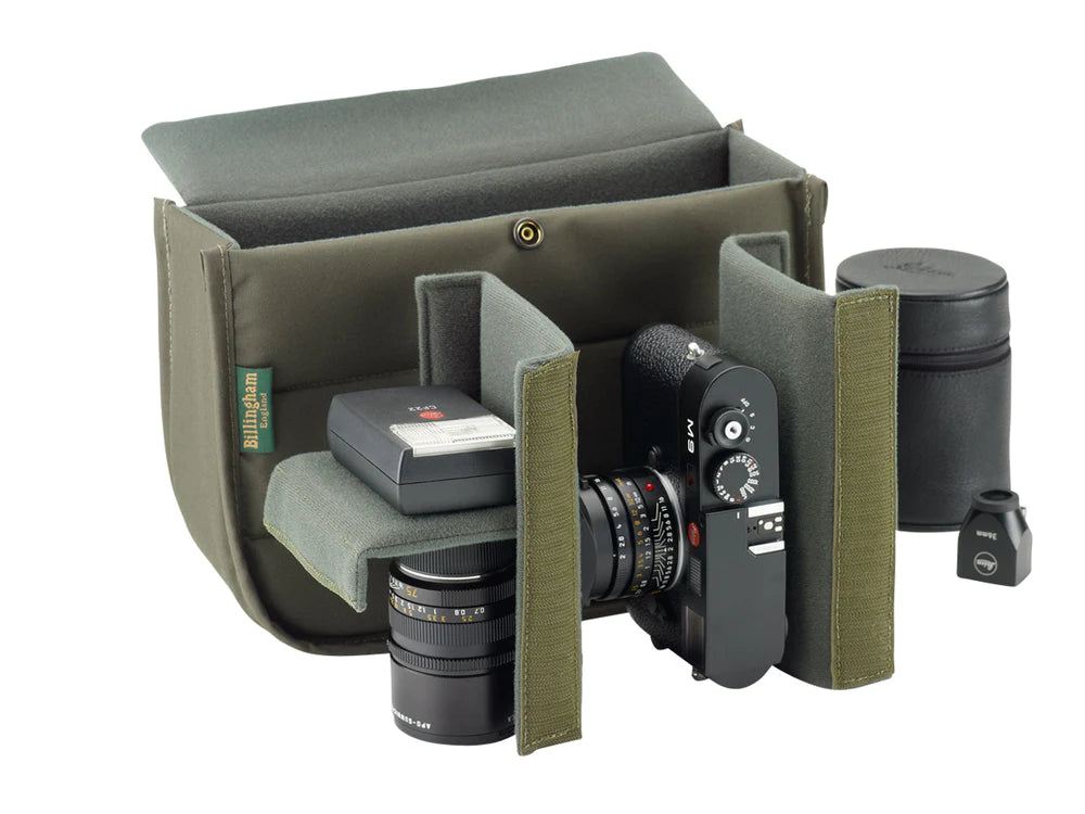 Billingham Hadley Small Camera Bag - Sage FibreNyte / Black Leather-Camera Bags-Kudos Cameras