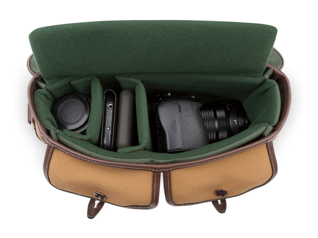 Billingham Hadley Small Pro Camera Bag - Khaki FibreNyte / Chocolate Leather-Camera Bags-Kudos Cameras