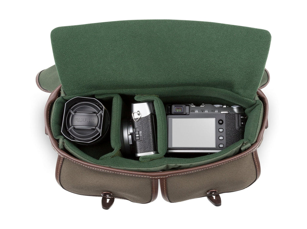 Billingham Hadley Small Pro Camera Bag - Sage FibreNyte / Chocolate Leather-Camera Bags-Kudos Cameras