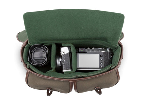 Billingham Hadley Small Pro Camera Bag - Sage FibreNyte / Chocolate Leather-Camera Bags-Kudos Cameras