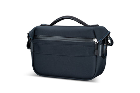 Billingham Hadley Small Pro Midnight Edition Camera Bag - Black FibreNyte / Black Leather / Blue Stitching inc SP15 Shoulder Pad-Camera Bags-Kudos Cameras