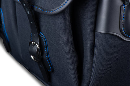 Billingham Hadley Small Pro Midnight Edition Camera Bag - Black FibreNyte / Black Leather / Blue Stitching inc SP15 Shoulder Pad-Camera Bags-Billingham
