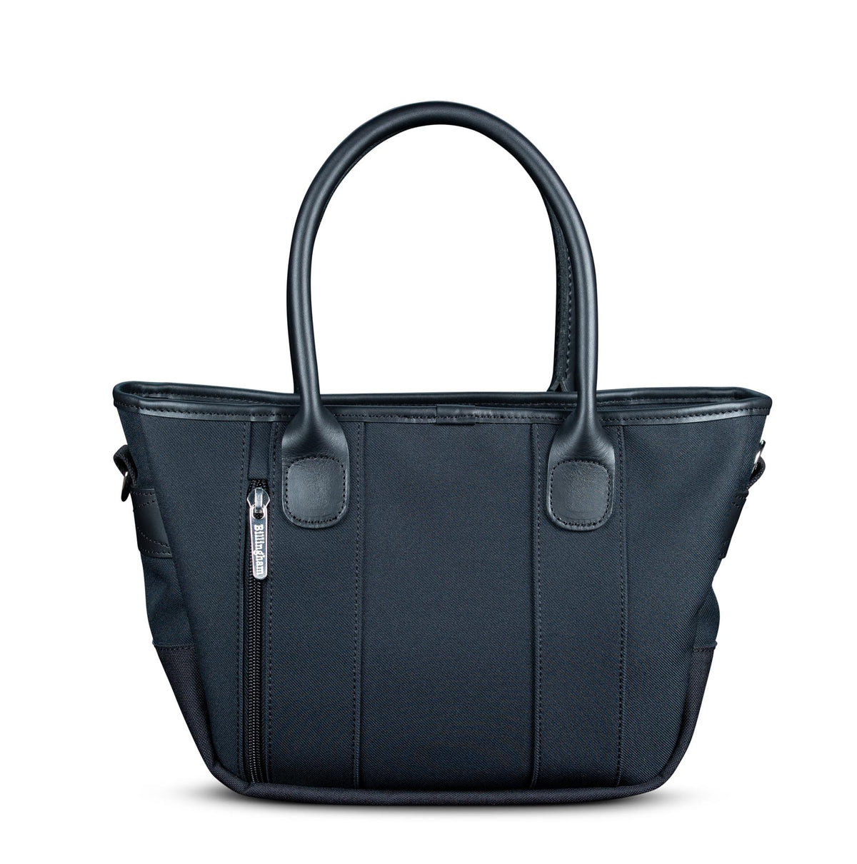 Billingham Key Grip Handbag - Black FibreNyte / Black Leather-Totes Bags-Billingham