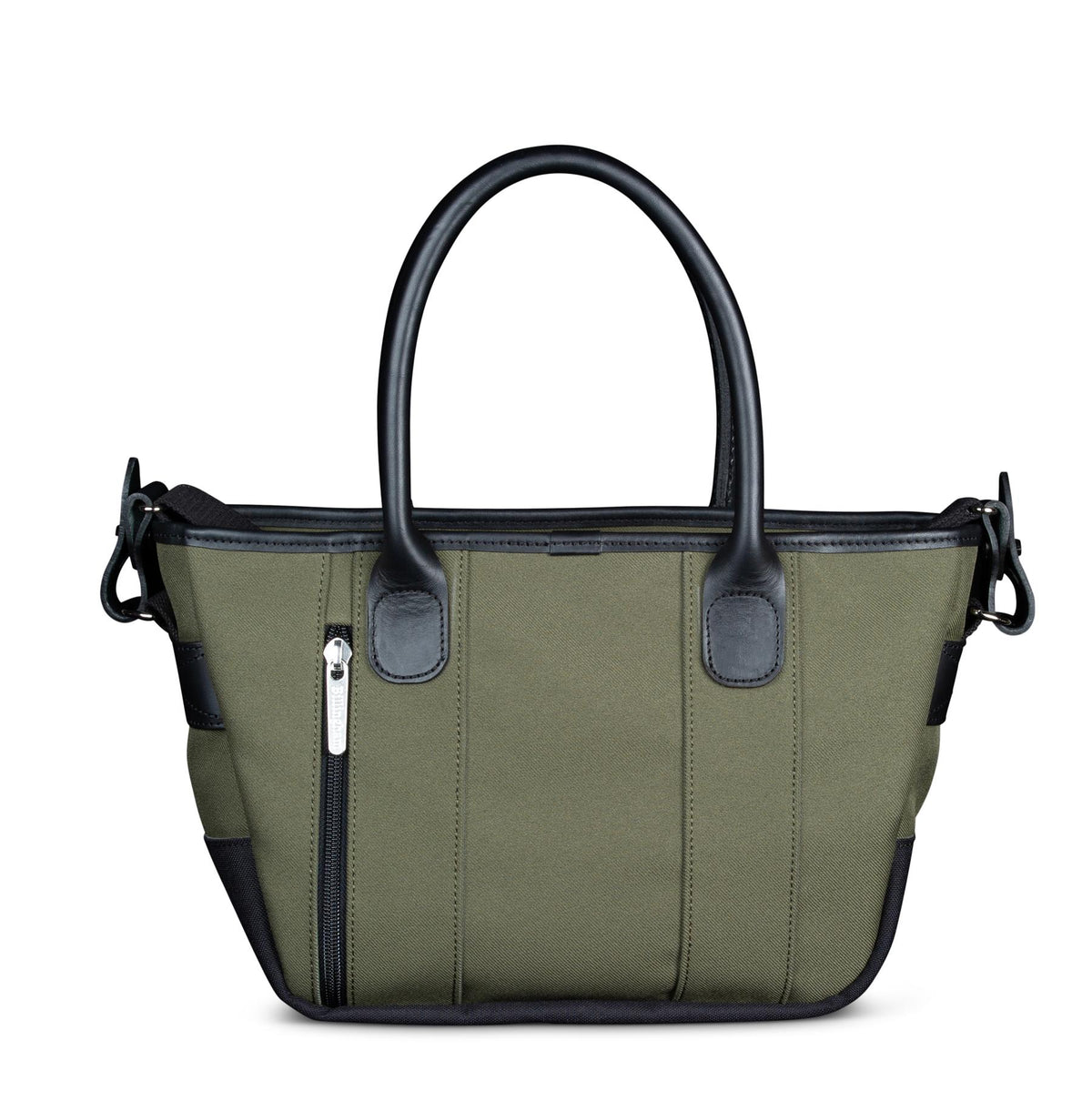 Billingham Key Grip Handbag - Sage FibreNyte / Black Leather-Totes Bags-Billingham