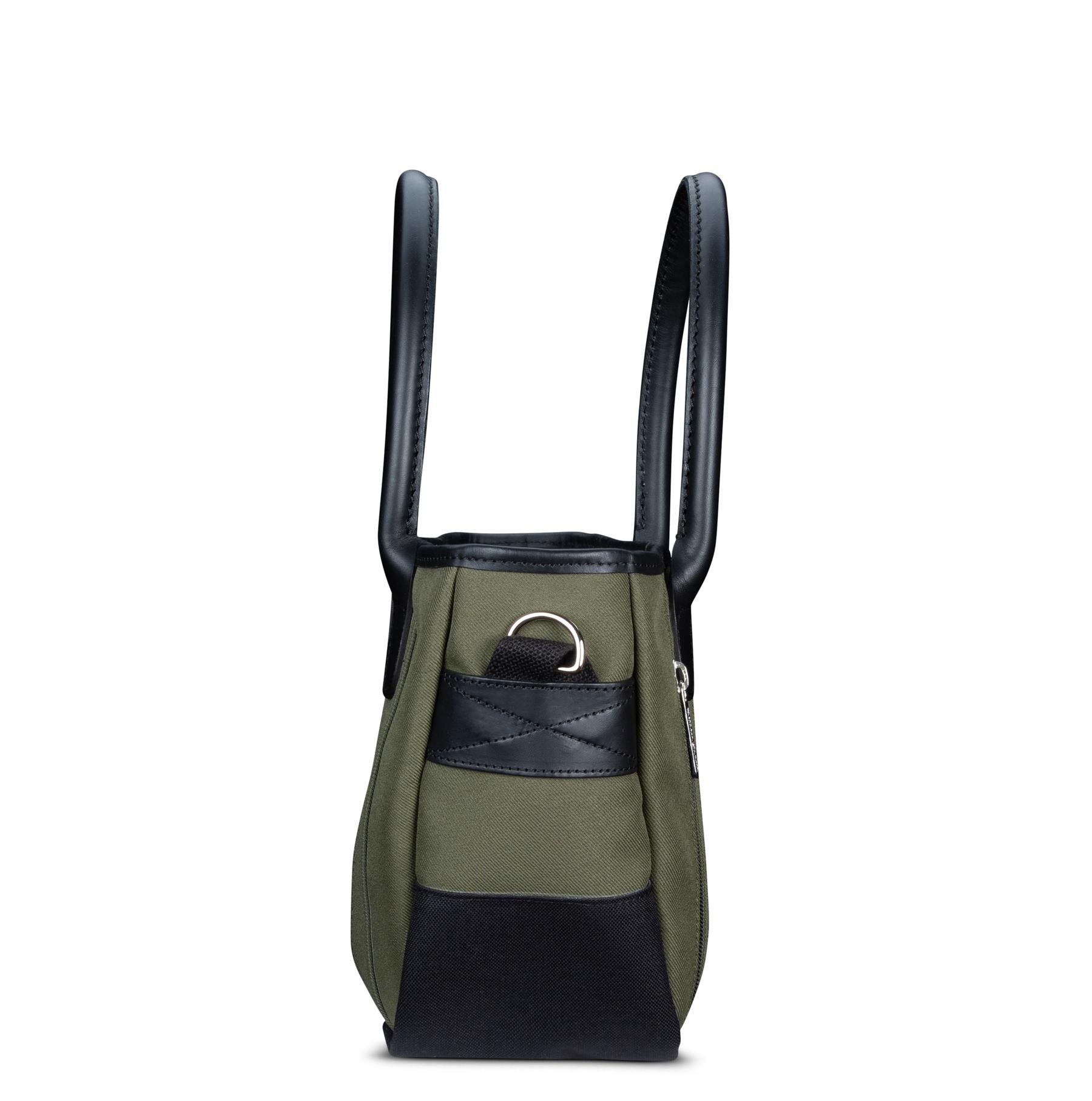 Billingham Key Grip Handbag - Sage FibreNyte / Black Leather-Totes Bags-Billingham