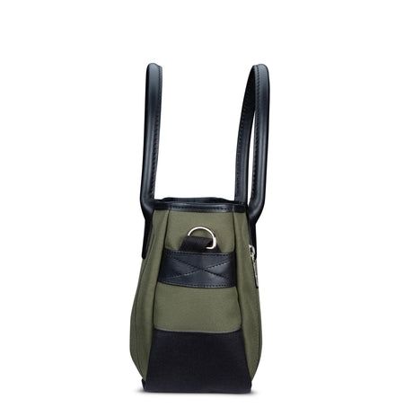 Billingham Key Grip Handbag - Sage FibreNyte / Black Leather-Totes Bags-Billingham