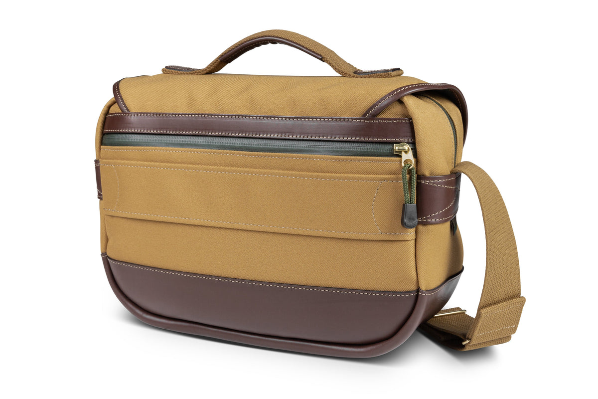 Billingham Mini Eventer Camera Bag - Khaki FibreNyte / Chocolate Leather-Camera Bags-Kudos Cameras