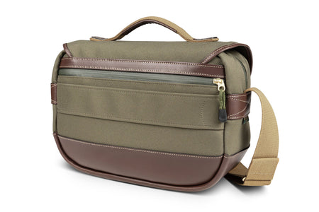 Billingham Mini Eventer Camera Bag - Sage FibreNyte / Chocolate Leather-Camera Bags-Kudos Cameras