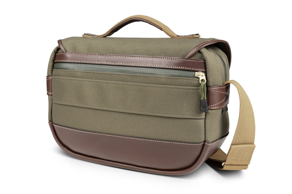 Billingham Mini Eventer Camera Bag - Sage FibreNyte / Chocolate Leather-Camera Bags-Kudos Cameras