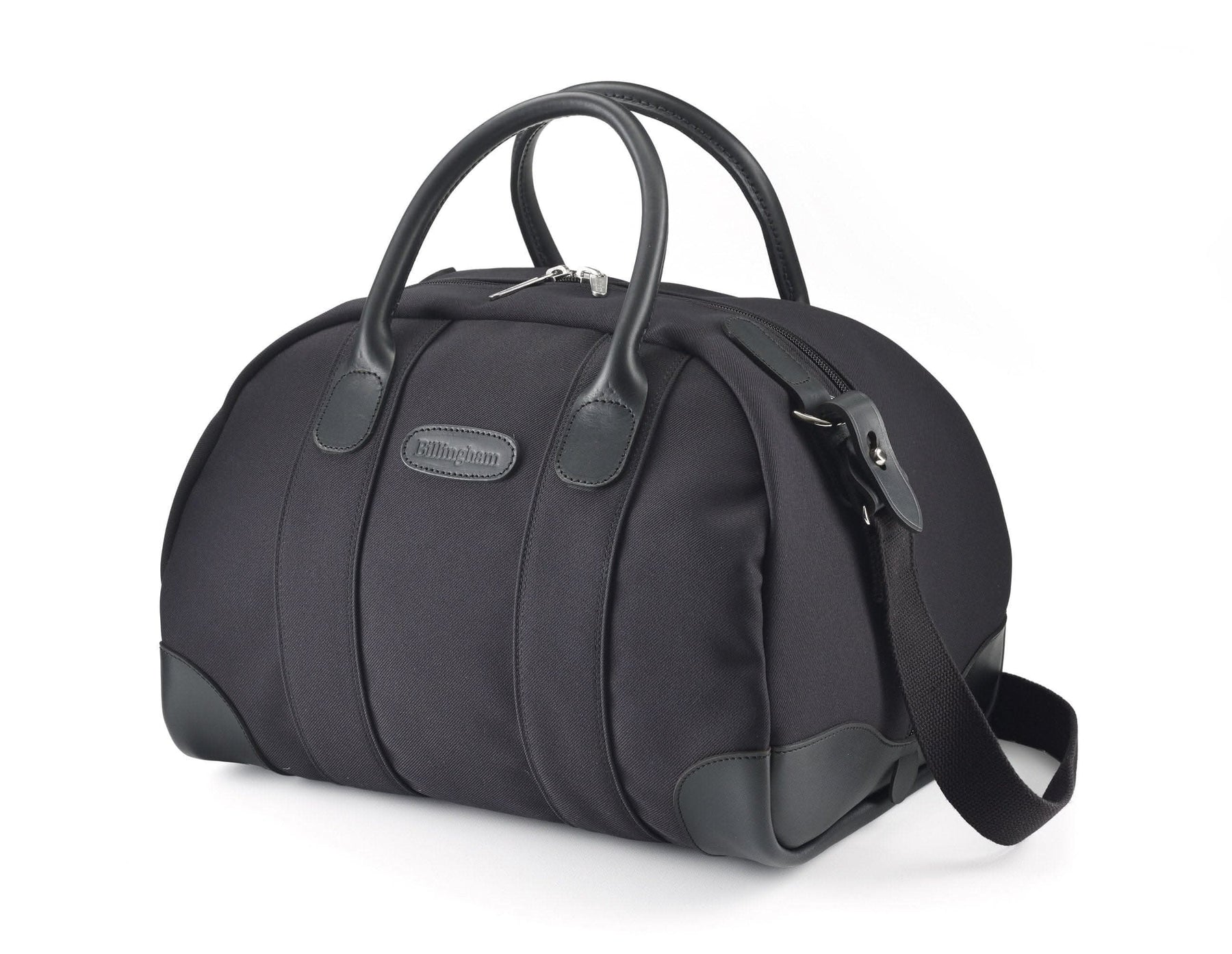 Billingham Overnight Duffle Bag - Black FibreNyte / Black Leather-Travel Bags-Kudos Cameras