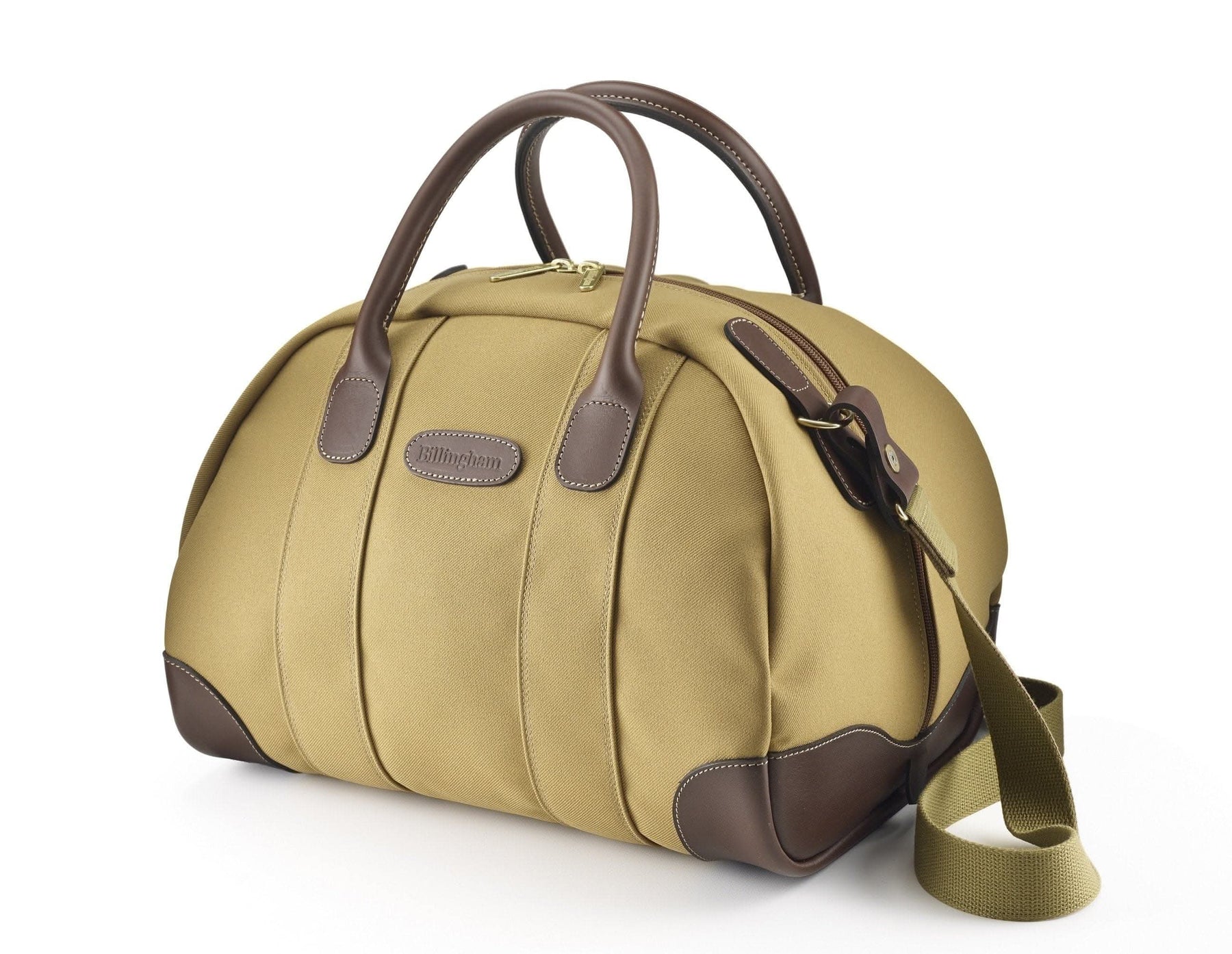 Billingham Overnight Duffle Bag - Khaki FibreNyte / Chocolate Leather-Travel Bags-Kudos Cameras
