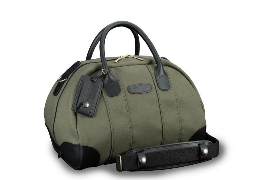 Billingham Overnight Duffle Bag - Sage FibreNyte / Black Leather-Travel Bags-Kudos Cameras