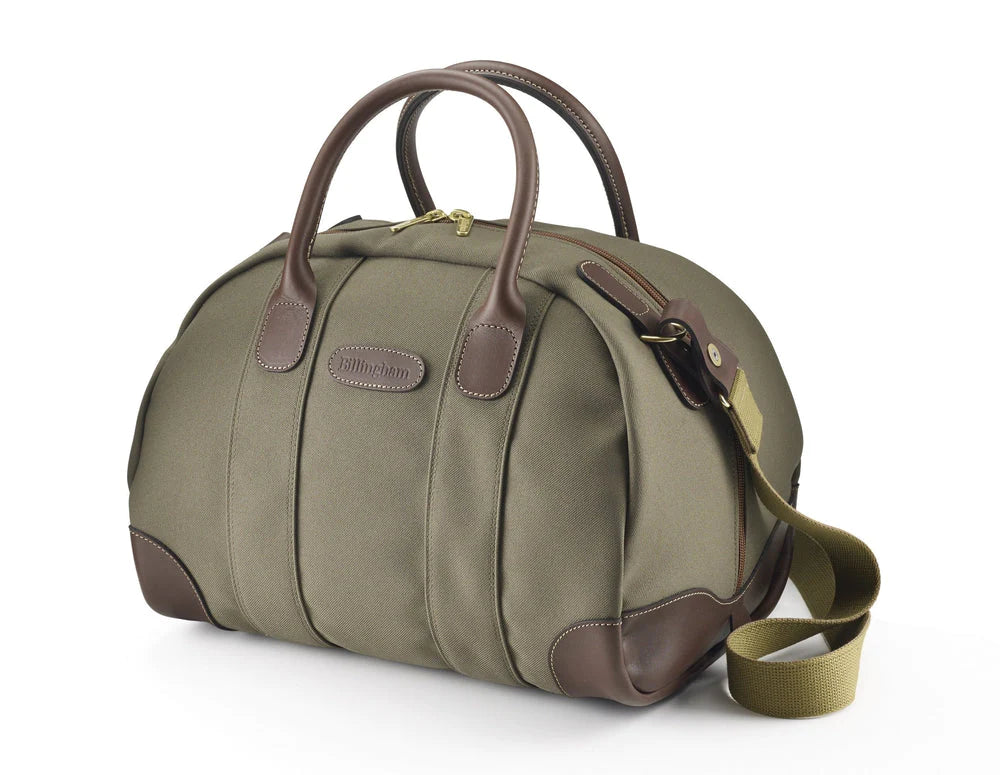 Billingham Overnight Duffle Bag - Sage FibreNyte / Chocolate Leather-Travel Bags-Kudos Cameras