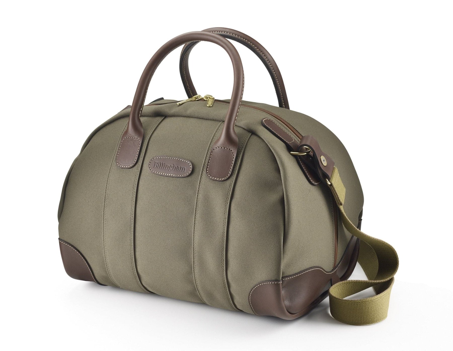 Billingham Overnight Duffle Bag - Sage FibreNyte / Chocolate Leather-Travel Bags-Kudos Cameras