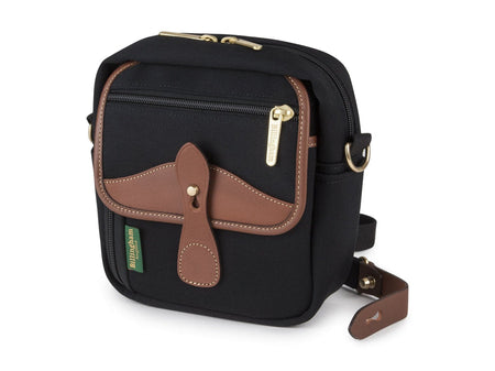 Billingham Pola Stowaway Camera Bag - Black Canvas / Tan Leather-Camera Bags-Billingham