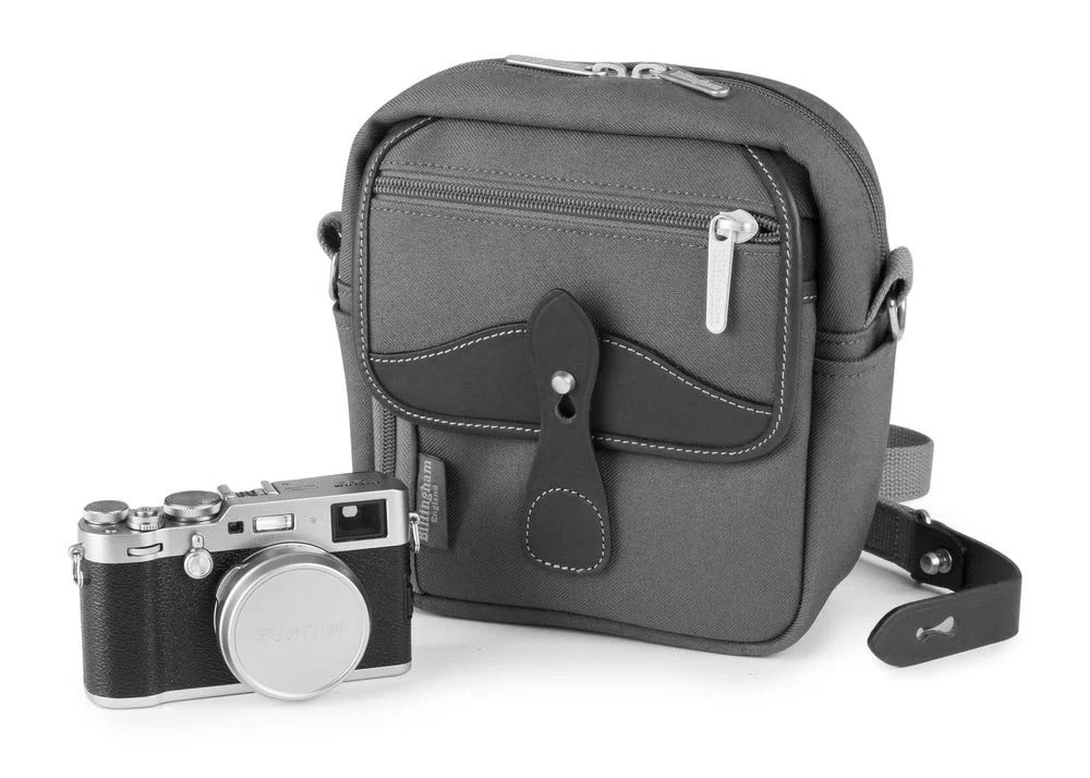 Billingham Pola Stowaway Camera Bag - Sage FibreNyte / Black Leather-Camera Bags-Kudos Cameras