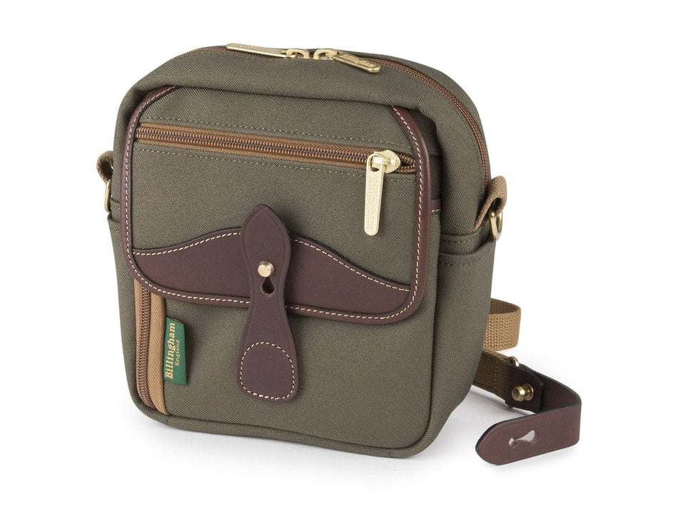 Billingham Pola Stowaway Camera Bag - Sage FibreNyte / Chocolate Leather-Camera Bags-Kudos Cameras