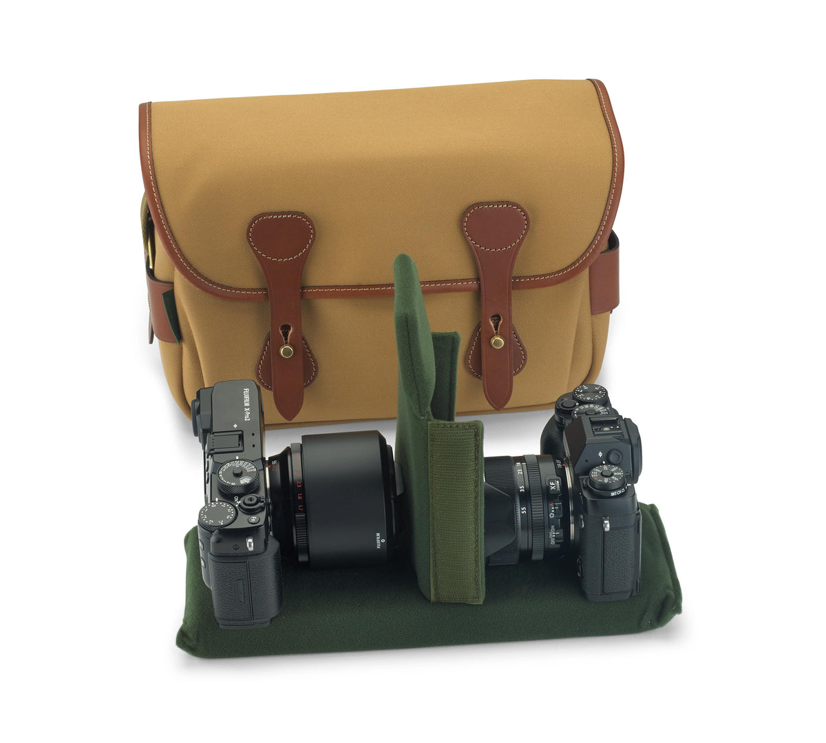 Billingham S3 Camera Bag - Black FibreNyte / Black Leather-Camera Bags-Kudos Cameras