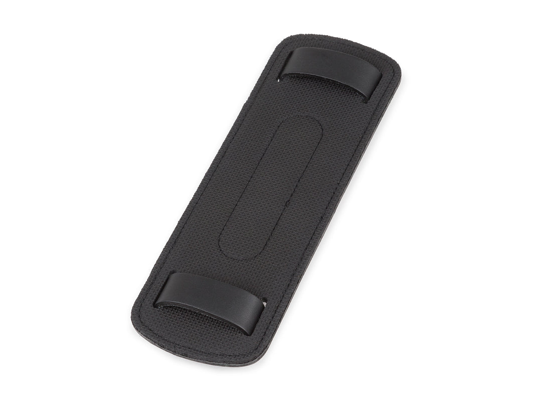 Billingham SP20 Shoulder Pad - Black Leather with Nickel Coated Studs-Camera Bag Accessories-Kudos Cameras