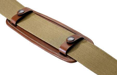 Billingham SP40 Shoulder Pad - Chocolate Leather with Antique Studs-Camera Bag Accessories-Kudos Cameras