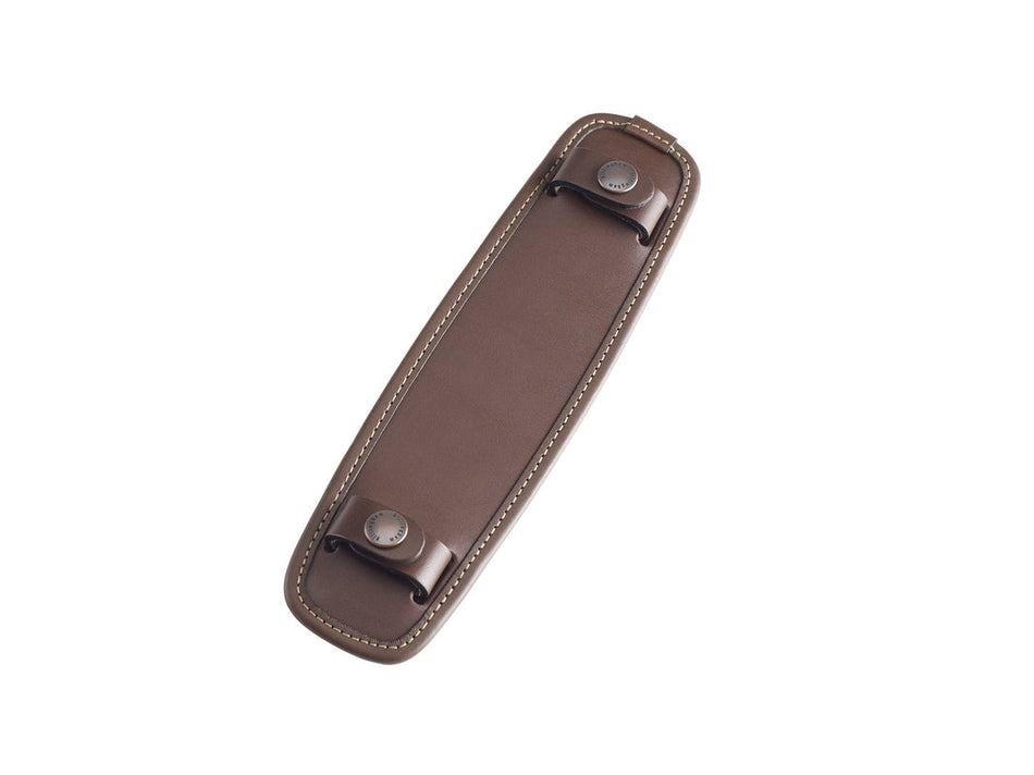 Billingham SP40 Shoulder Pad - Chocolate Leather with Antique Studs-Camera Bag Accessories-Kudos Cameras