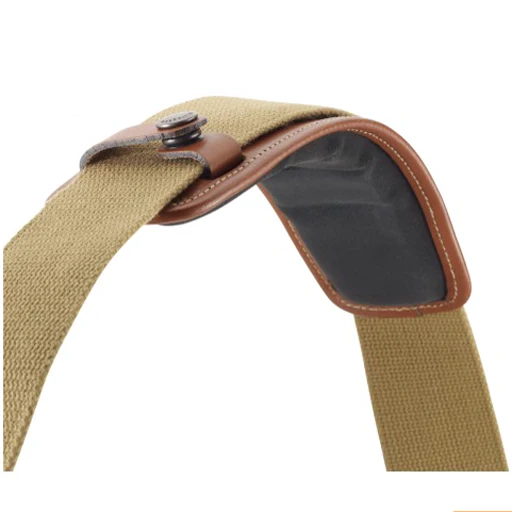 Billingham SP50 Shoulder Pad - Tan Leather with Antique Studs-Camera Bag Accessories-Kudos Cameras