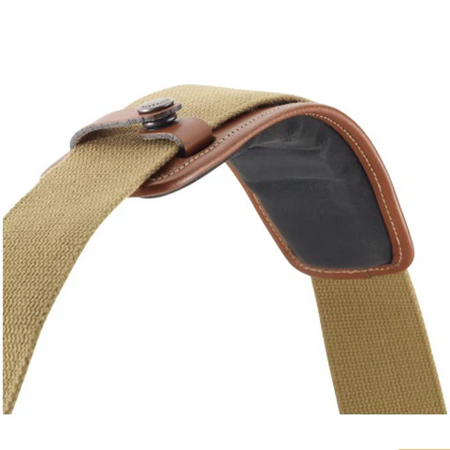 Billingham SP50 Shoulder Pad - Tan Leather with Antique Studs-Camera Bag Accessories-Kudos Cameras