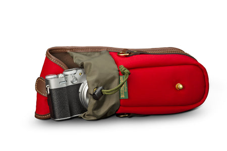 Billingham Ten-16 Camera Bag - Burgundy Canvas / Chocolate Leather-Camera Bags-Kudos Cameras
