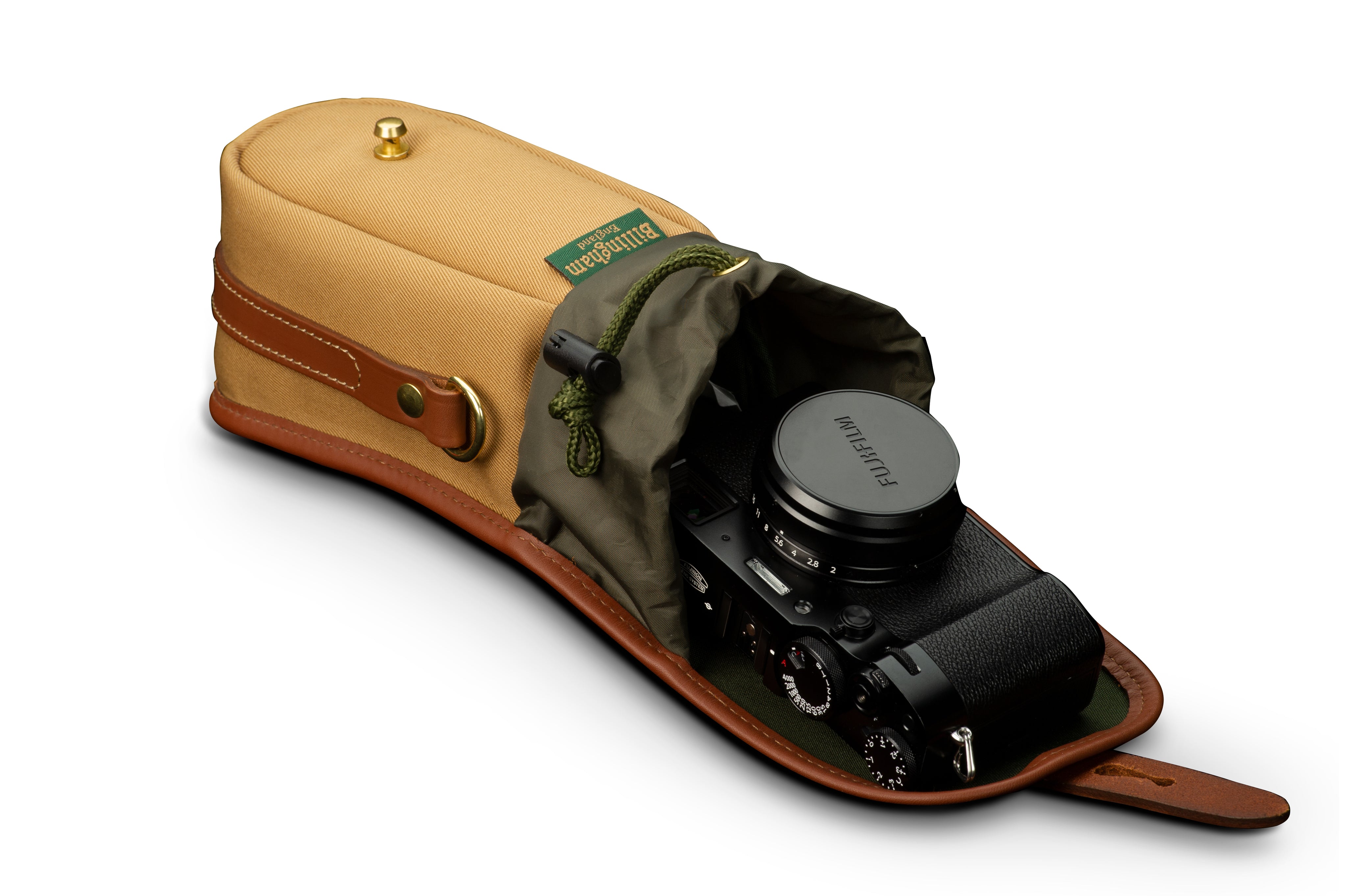 Billingham Ten-16 Camera Bag - Khaki Canvas / Tan Leather-Camera Bags-Kudos Cameras