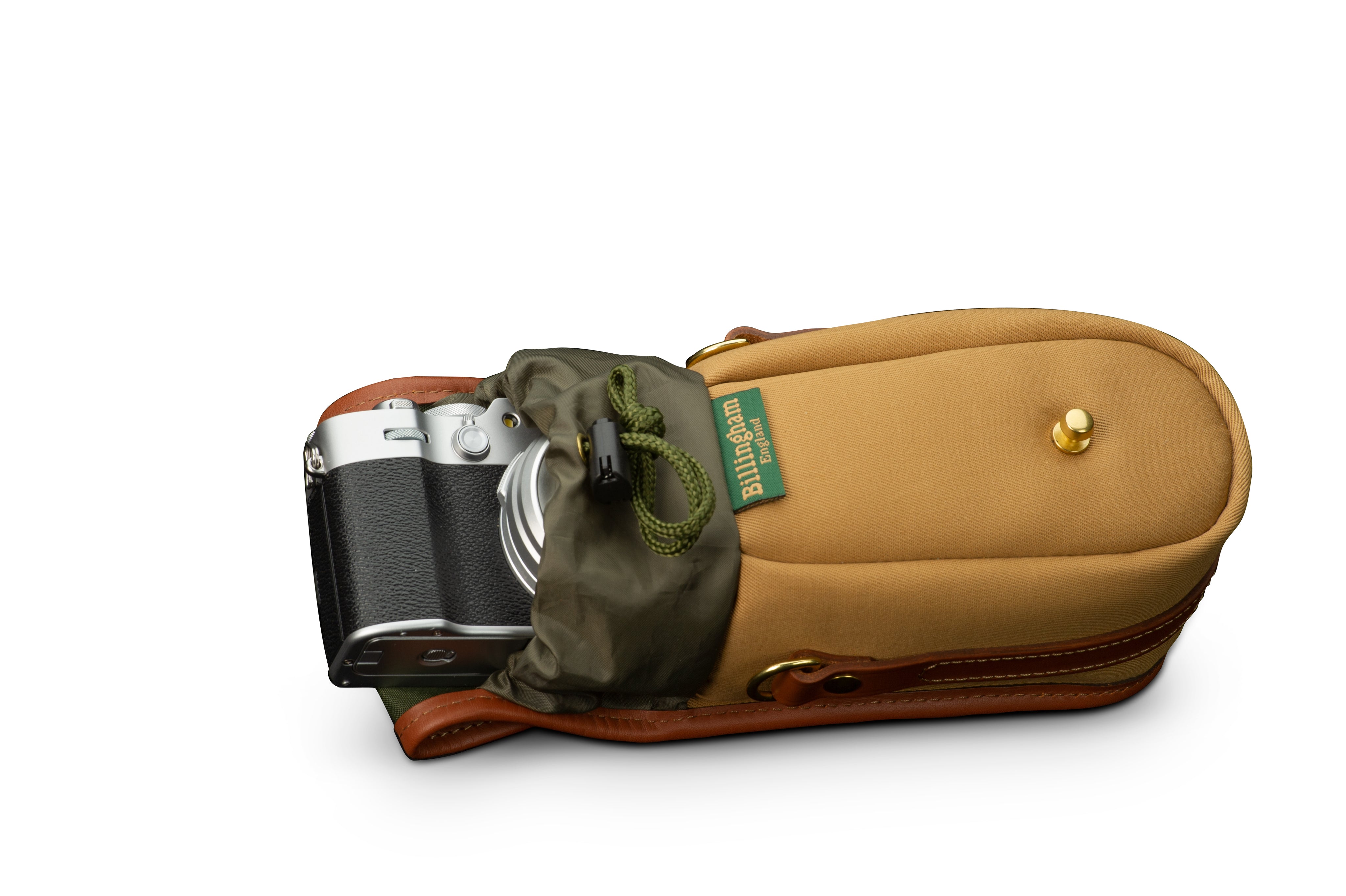 Billingham Ten-16 Camera Bag - Khaki Canvas / Tan Leather-Camera Bags-Kudos Cameras