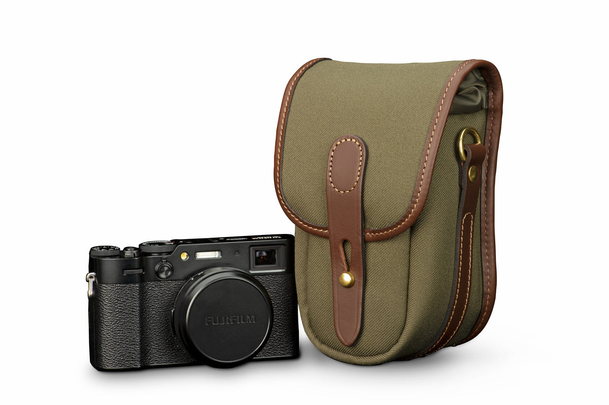 Billingham Ten-16 Camera Bag - Sage FibreNyte / Chocolate Leather-Camera Bags-Kudos Cameras