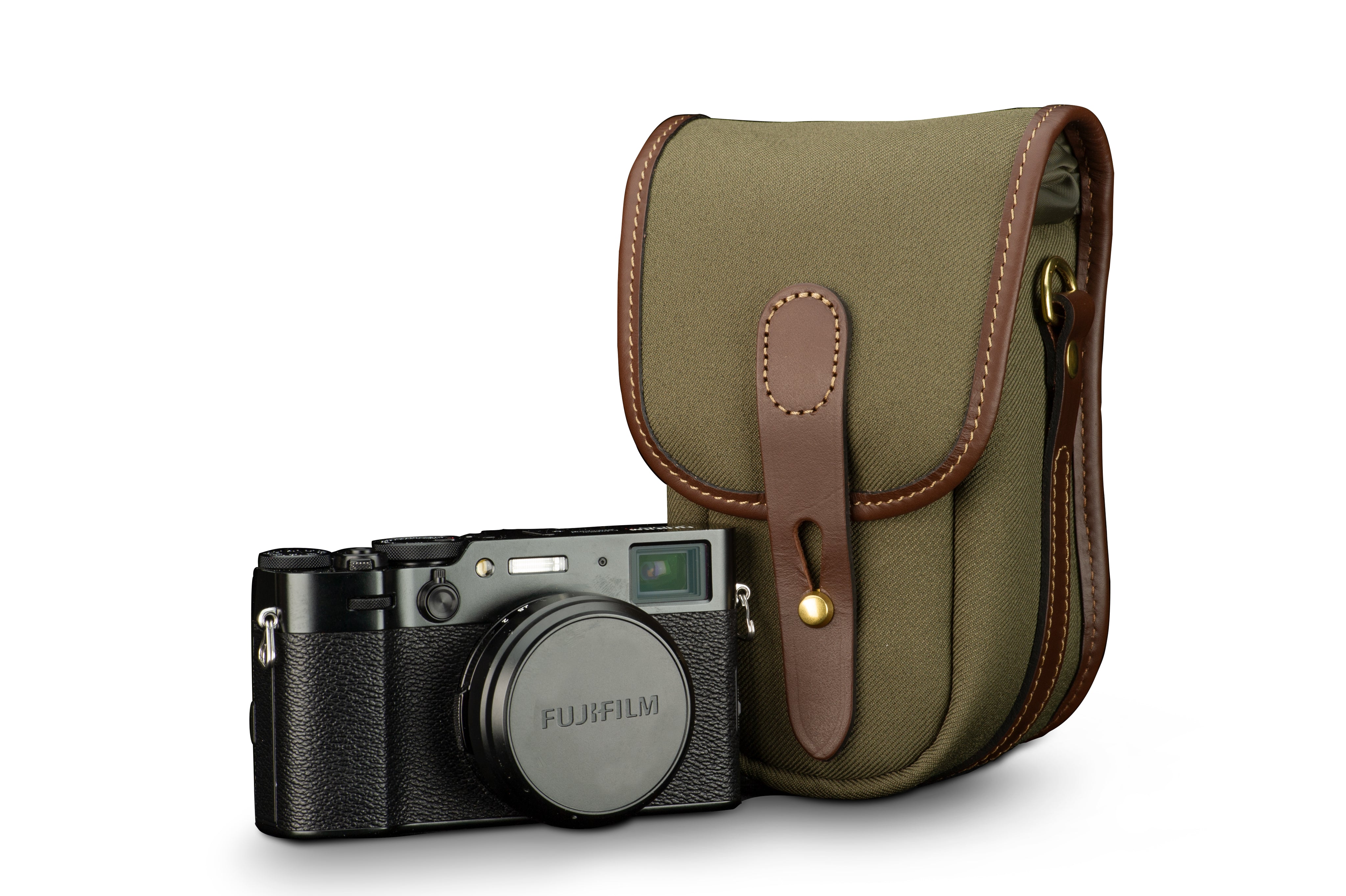Billingham Ten-16 Camera Bag - Sage FibreNyte / Chocolate Leather-Camera Bags-Kudos Cameras