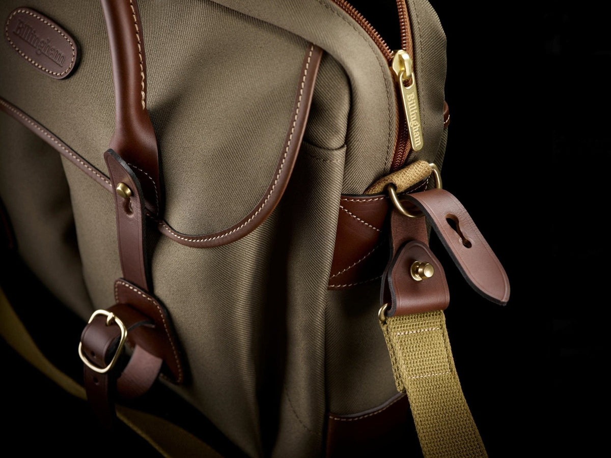 Billingham Thomas Briefcase & Laptop Bag - Black FibreNyte / Black Leather-Travel Bags-Kudos Cameras