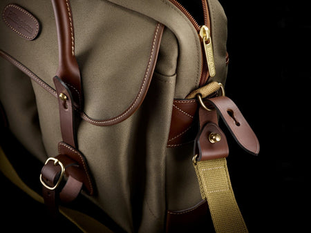 Billingham Thomas Briefcase & Laptop Bag - Black FibreNyte / Black Leather-Travel Bags-Kudos Cameras