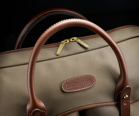 Billingham Thomas Briefcase & Laptop Bag - Black FibreNyte / Black Leather-Travel Bags-Kudos Cameras